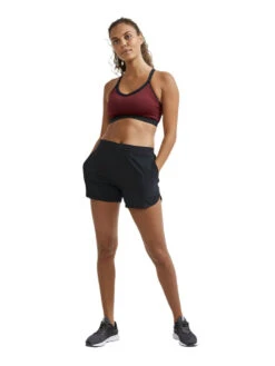 Craft Women's Advance Essence 5" Stretch Short - Black (1910759-999000) -Sports Equipment 1910759 999000 ADVEssence5 InchStretchShortsW Closeup4 Preview