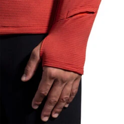 Brooks Men's Notch Thermal Hoodie - Copper/Heather Dark Copper (211402682) -Sports Equipment 211402 682 D2 Notch Thermal Hoodie 2