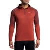 Brooks Men's Notch Thermal Hoodie - Copper/Heather Dark Copper (211402682) -Sports Equipment 211402 682 MF Notch Thermal Hoodie 2