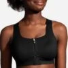 Brooks Women's Dare Zip Run Sports Bra - Black (350075001) -Sports Equipment 350075 001 mf Dare Zip bc3445bc 2283 4feb 8405 27e025bf9d6c