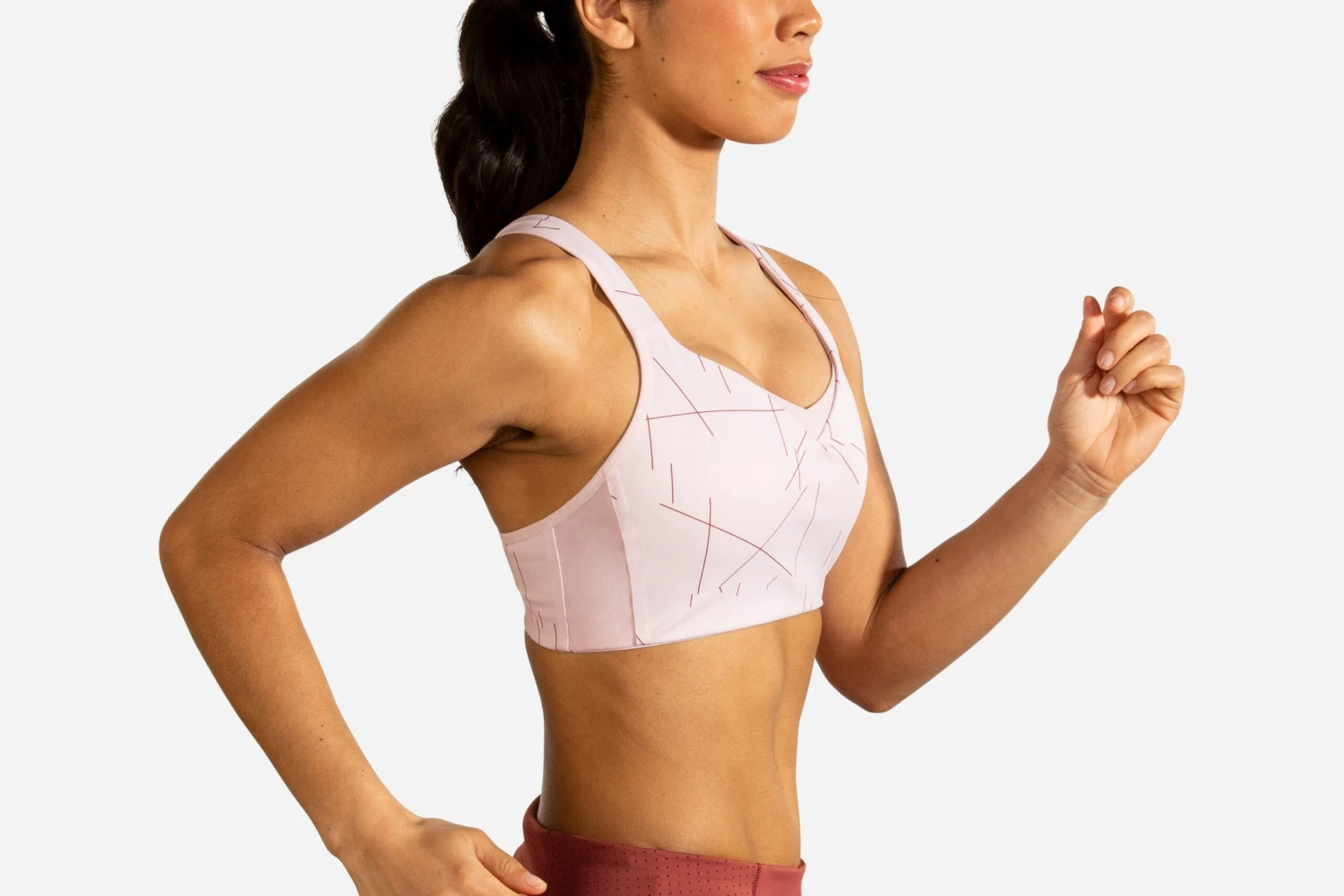 Brooks Women's Drive Convertible Run Bra - Rosewater (350081658) 4 Brooks Women's Drive Convertible Run Bra - Rosewater (350081658) - Image 2