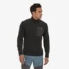 Patagonia Men's R1 Air Zip Neck - Black (40245BLK) -Sports Equipment 40245 BLK MK1