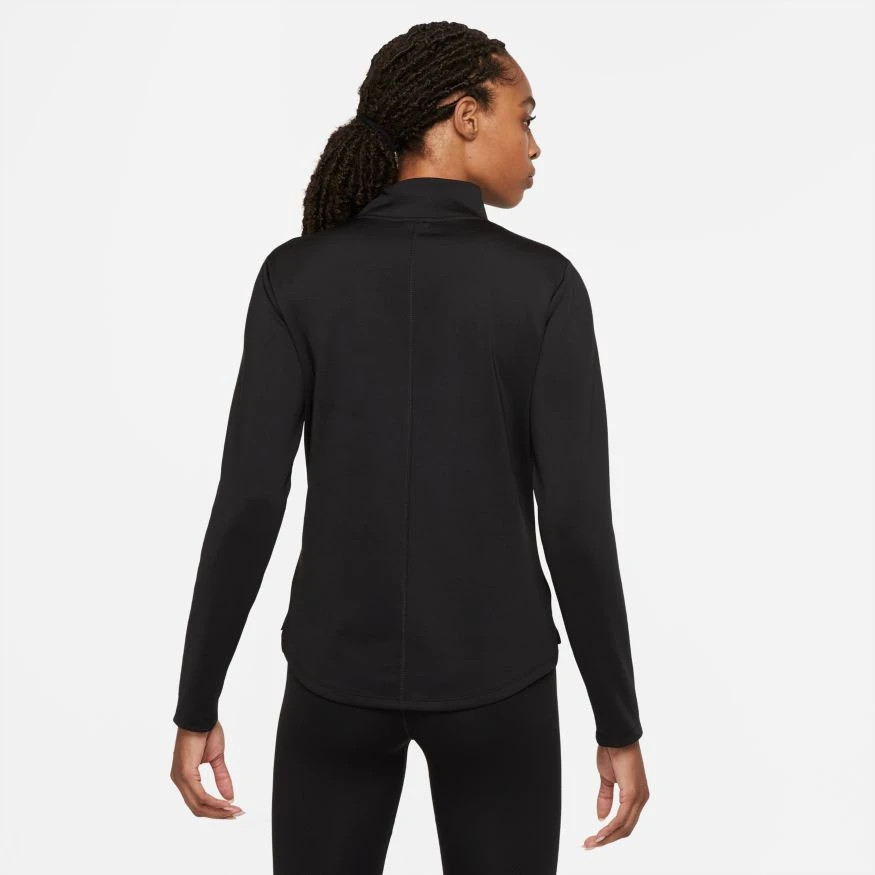 Nike Women's Therma-Fit One Long-Sleeve 1/2 Zip Top (Plus Sizes) - Black (DN2239-010) 4 Nike Women's Therma-Fit One Long-Sleeve 1/2 Zip Top (Plus Sizes) - Black (DN2239-010) - Image 2