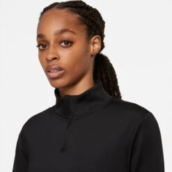 Nike Women's Therma-Fit One Long-Sleeve 1/2 Zip Top (Plus Sizes) - Black (DN2239-010) 10 Nike Women's Therma-Fit One Long-Sleeve 1/2 Zip Top (Plus Sizes) - Black (DN2239-010) -Sports Equipment DN2239 010 PHSYM001 JPG HEI 875 WID 875