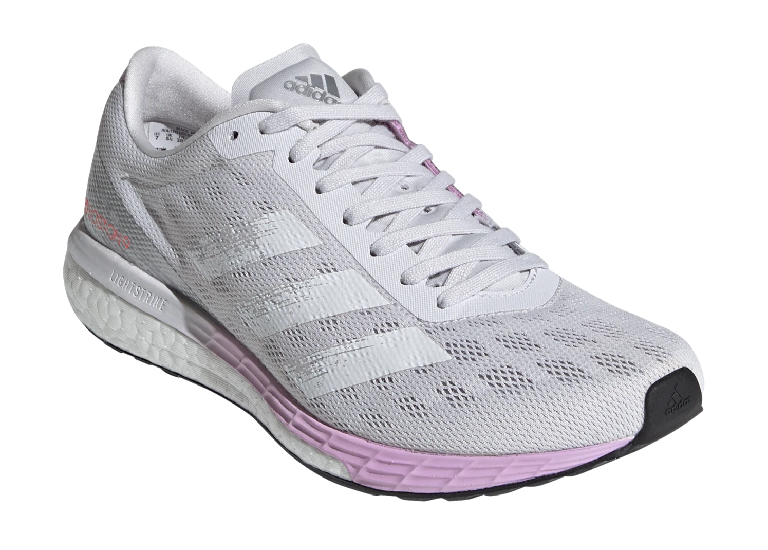 Adidas Women's Adizero Boston 9 - Dash Grey/Footwear White/Clear Lilac (FW2213) 4 Adidas Women's Adizero Boston 9 - Dash Grey/Footwear White/Clear Lilac (FW2213) - Image 2