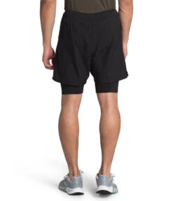 The North Face Men's Active Trail Dual Short - Black (NF0A48USJK3) -Sports Equipment NF0A48US JK3 back 1