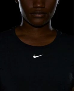 Women's Nike Dri Fit One Luxe Short Sleeve - Black (DD0618-010) -Sports Equipment ONELUXE6