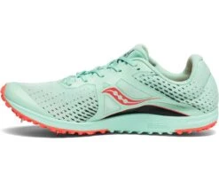 Saucony Women's Kilkenny XC 8 Spike - Mint/ViZi Coral (S19068-1) -Sports Equipment S19068 1 2