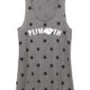 Women's Plimoth Racerback Stars And Stripes Tank - Gray (PLI-AA1927P-EGS) -Sports Equipment aa1927p dr z FF