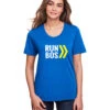 Women's RUN BOS Performance Short Sleeve Tee (TS-RUNBOS-CE111W) -Sports Equipment ce111w 3s z