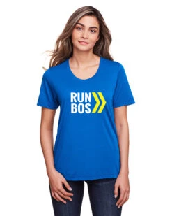 Women's RUN BOS Performance Short Sleeve Tee (TS-RUNBOS-CE111W)