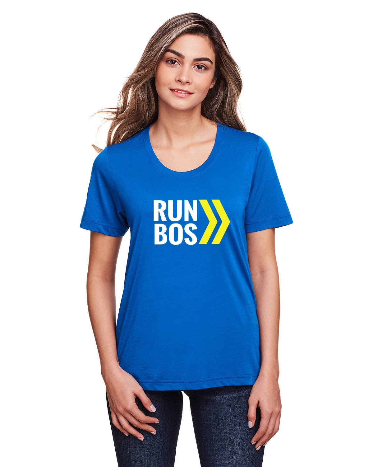 Women's RUN BOS Performance Short Sleeve Tee (TS-RUNBOS-CE111W) 3 Women's RUN BOS Performance Short Sleeve Tee (TS-RUNBOS-CE111W)