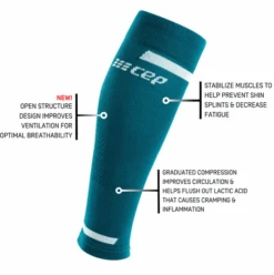 CEP Men's 4.0 Compression Calf Sleeve - Petrol (WS309R) -Sports Equipment cepmenspetrol1