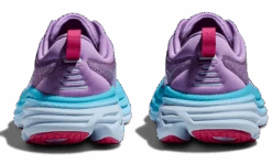 HOKA Women's Bondi 8 -Sports Equipment hoka womens bondi 8 running shoe chalk violet pastel lilac purple 1