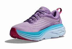 HOKA Women's Bondi 8 -Sports Equipment hoka womens bondi 8 running shoe chalk violet pastel lilac purple 6
