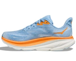 HOKA Women's Clifton 9 -Sports Equipment hoka womens clifton 9 blue high cushion running shoe 3