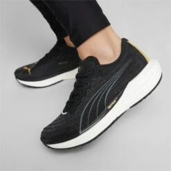 PUMA Women's Deviate Nitro 2 17 PUMA Women's Deviate Nitro 2 -Sports Equipment puma womens deviatenitro two running shoe black gold 4