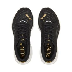 PUMA Women's Deviate Nitro 2 12 PUMA Women's Deviate Nitro 2 -Sports Equipment puma womens deviatenitro two running shoe black gold 8