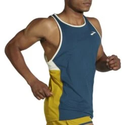 Brooks Men's Atmosphere Singlet 16 Brooks Men's Atmosphere Singlet -Sports Equipment www brooksrunning com 211384 428 mv atmosphere singlet mens sleeveless running top 2
